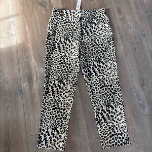 Weekends by Chico's Women's Leopard Spots Ponte Pull On Pant Size 8